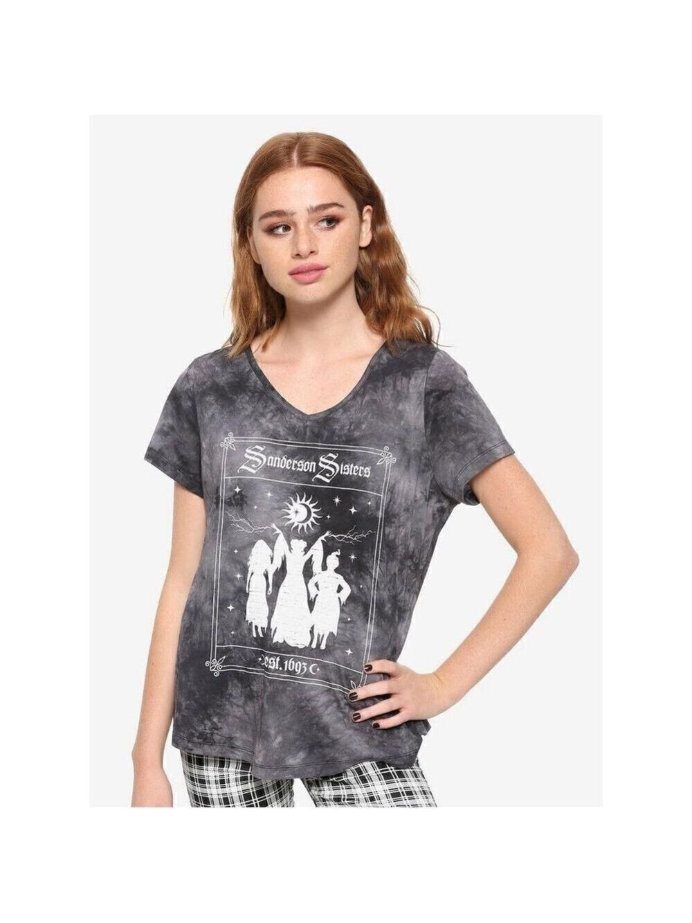 Disney Hocus Pocus Sanderson Sisters Acid Wash Strappy Top (Lg)